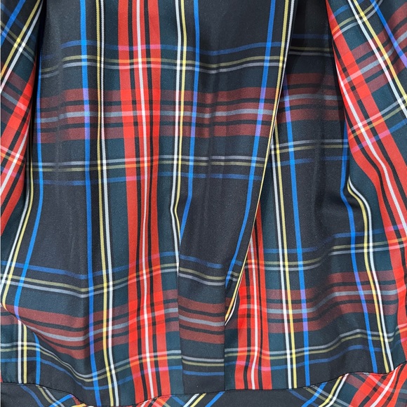 Belted ruffle dress in black Stewart tartan - Picture 3 of 5